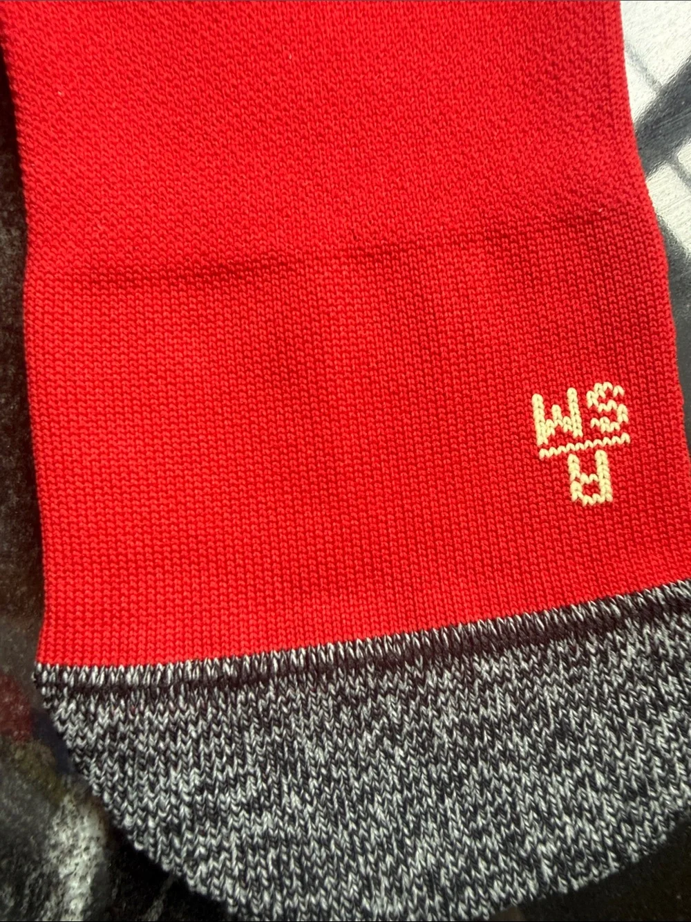 adidas Red Athletic soccer football Socks with Gold Logo - Pack of 5